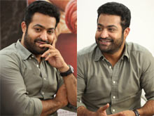 NTR In Aravinda Sametha Promotions Photos